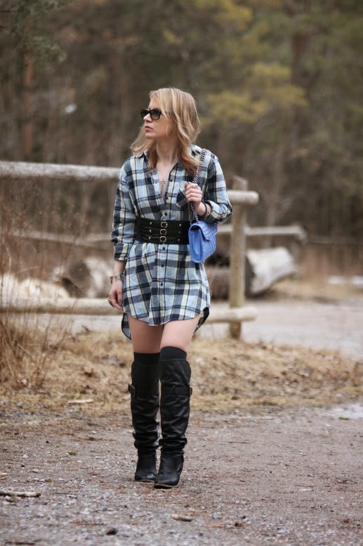 Plaid Shirt Dress - House of Illusions